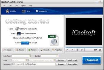 Screenshot of iCoolsoft AMR Converter