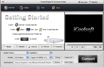 iCoolsoft Apple TV Converter for Mac