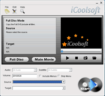 iCoolsoft DVD Copy screen shot