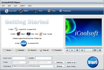 iCoolsoft DVD Ripper screen shot