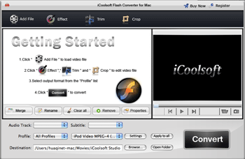 iCoolsoft Flash Converter for Mac