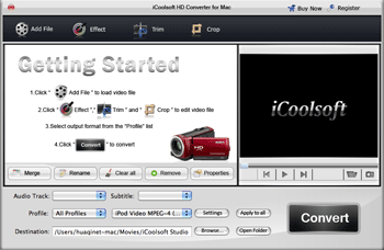 iCoolsoft HD Converter for Mac
