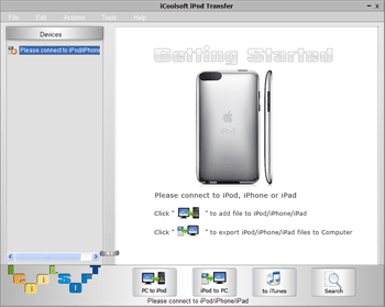 iCoolsoft iPod Transfer screen shot
