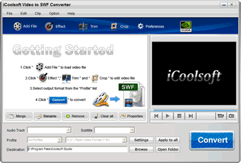 iCoolsoft Video to SWF Converter