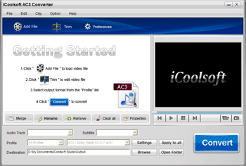 iCoolsoft AC3 Converter screenshot