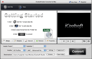 iCoolsoft Audio Converter for Mac 3.1.08 full