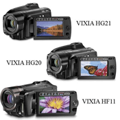 canon vixia hf11/hg20/hg21 camcorders