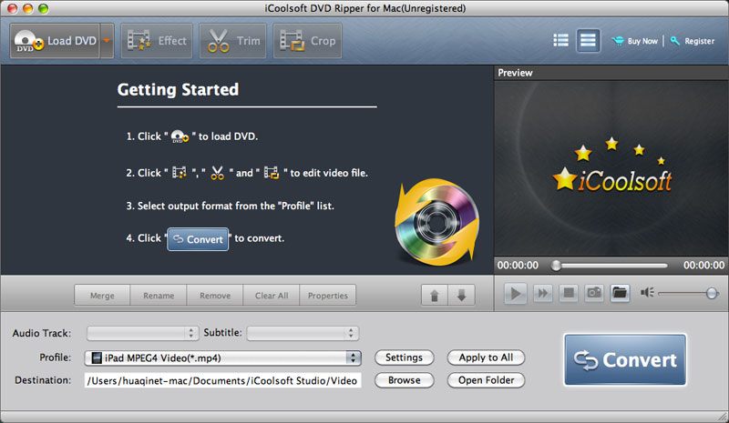 iCoolsoft DVD Ripper for Mac 5.0.6 full