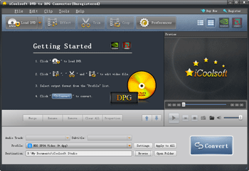 iCoolsoft DVD to DPG Converter screenshot