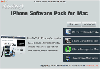 iCoolsoft iPhone Software Pack for Mac 3.1.12 full