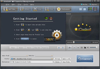 Windows 7 iCoolsoft MOV Converter 5.0.6 full